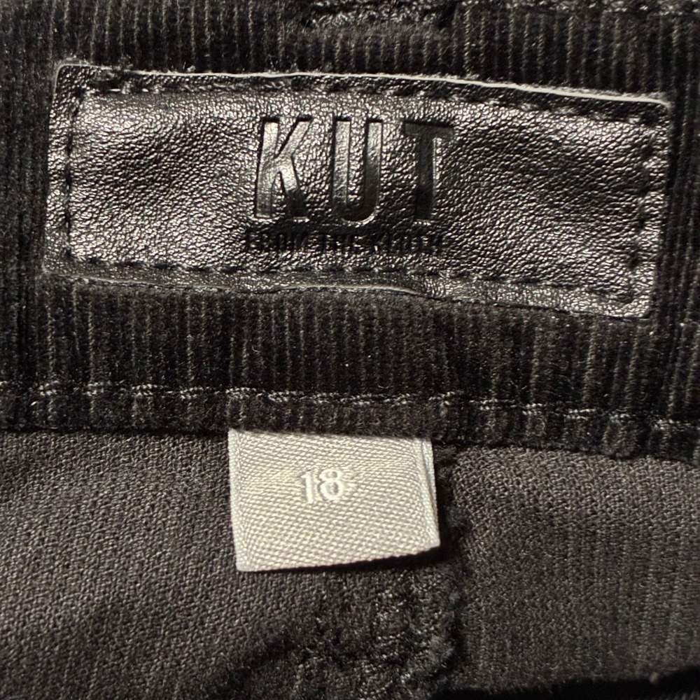 KUT From the Kloth Catherine Boyfriend Corduroy‎ Pants Women Size 18 - Picture 5 of 9